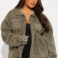 Rocky Washed Utility Jacket - Olive