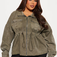Rocky Washed Utility Jacket - Olive