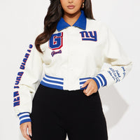 New York Giants Bomber Jacket - Cream