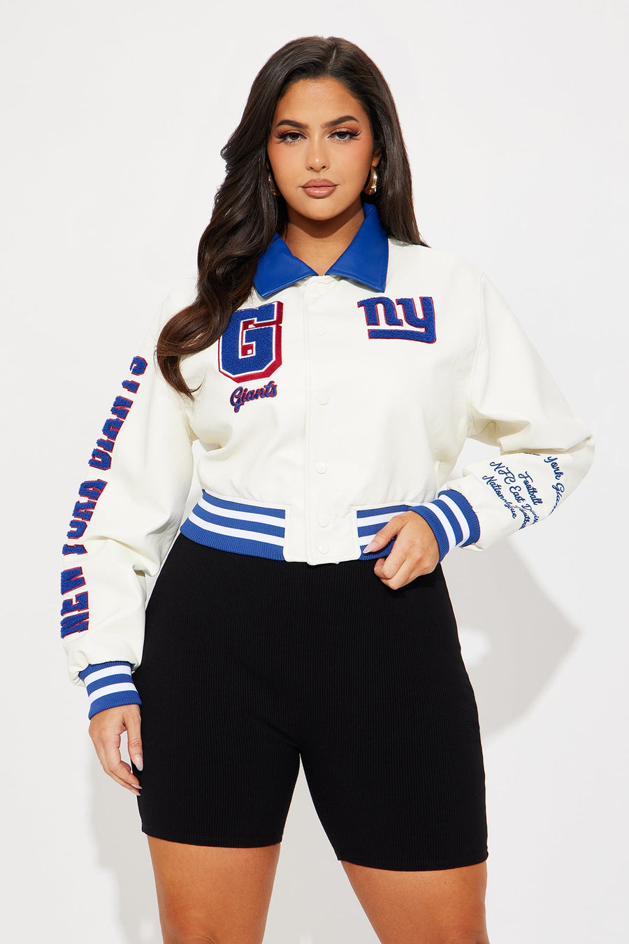 New York Giants Bomber Jacket - Cream