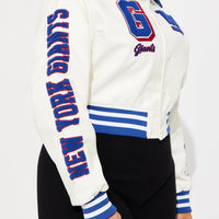 New York Giants Bomber Jacket - Cream