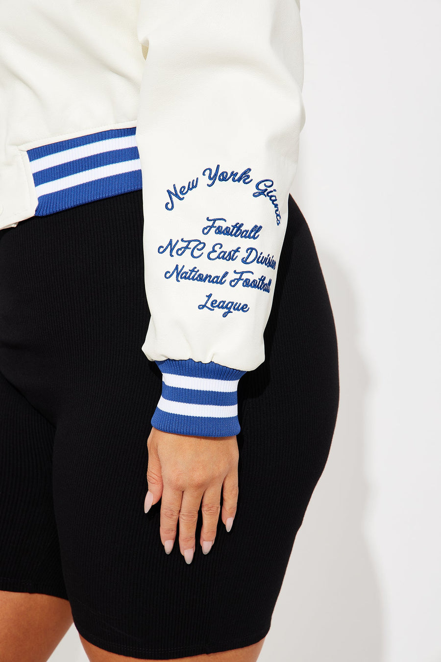 New York Giants Bomber Jacket - Cream