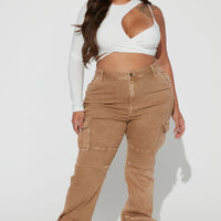 Camden Cargo Utility Jeans - Tan