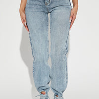 Tall All Tied Up Straight Leg Jeans - Medium Wash