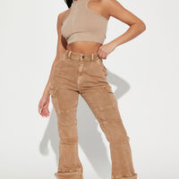 Camden Cargo Utility Jeans - Tan
