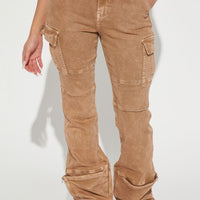 Camden Cargo Utility Jeans - Tan