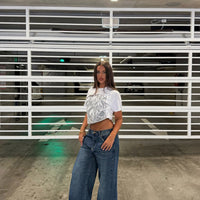 Chelsea Drop Waist Baggy Jeans - Medium Wash