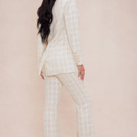 Ellie Tweed Blazer - Natural/Combo