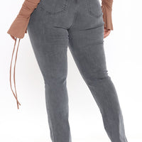 Tall Soho Side Split Skinny Jeans - Grey