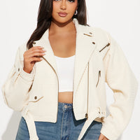 When You Cross Me Jacket - Cream