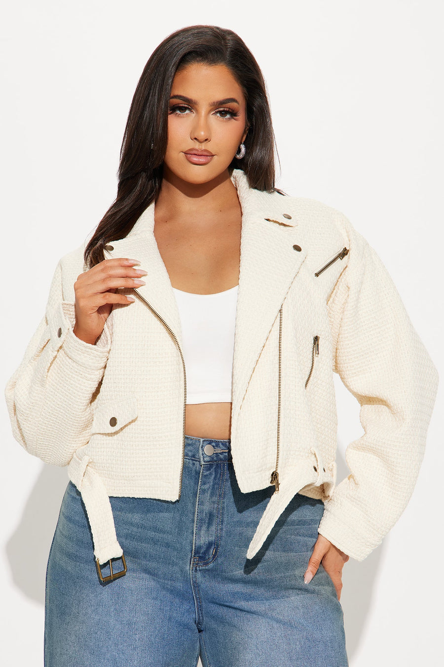 When You Cross Me Jacket - Cream