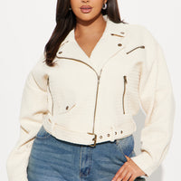 When You Cross Me Jacket - Cream