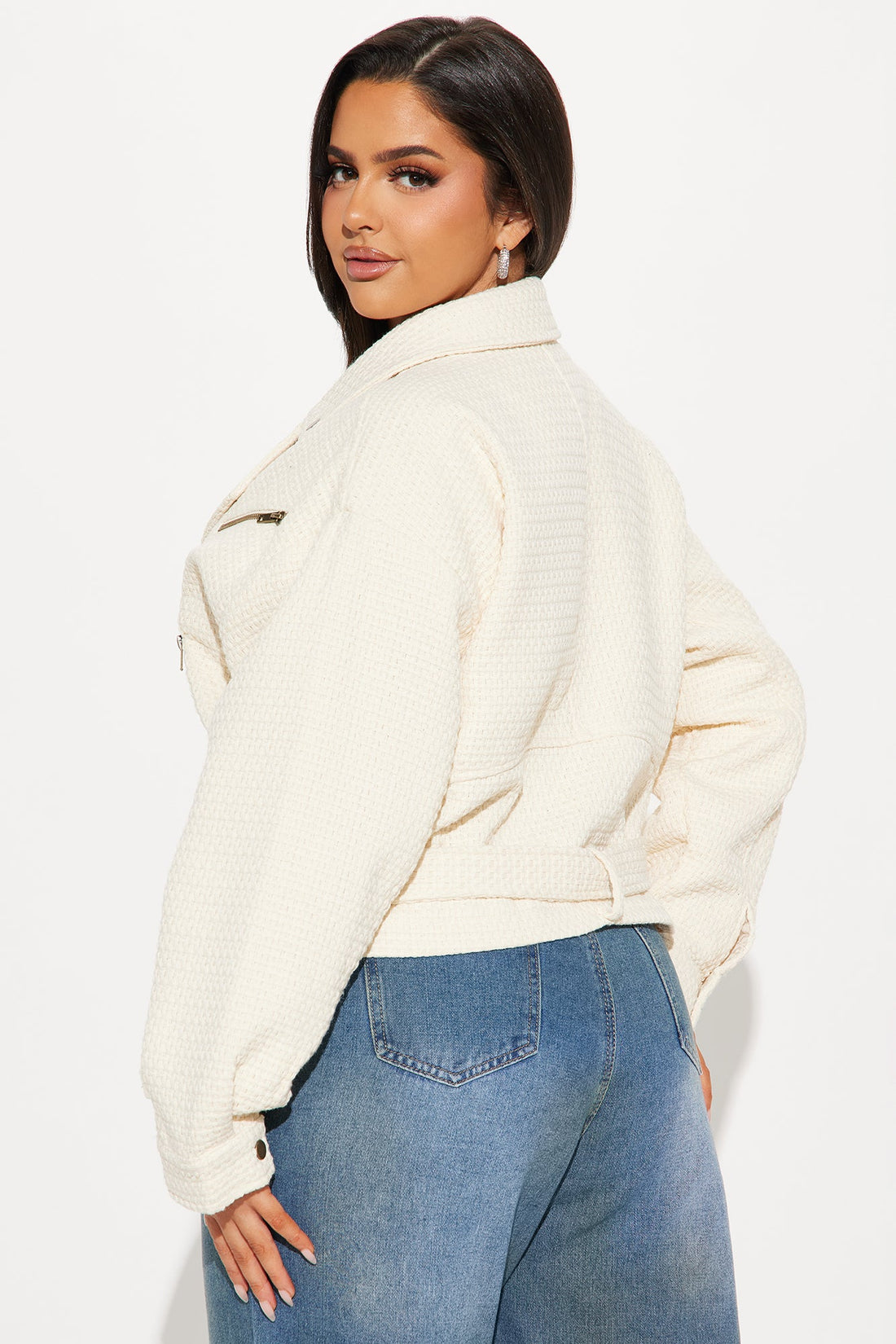 When You Cross Me Jacket - Cream