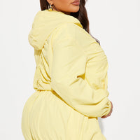 Sweet Like Honey Windbreaker Jacket - Yellow
