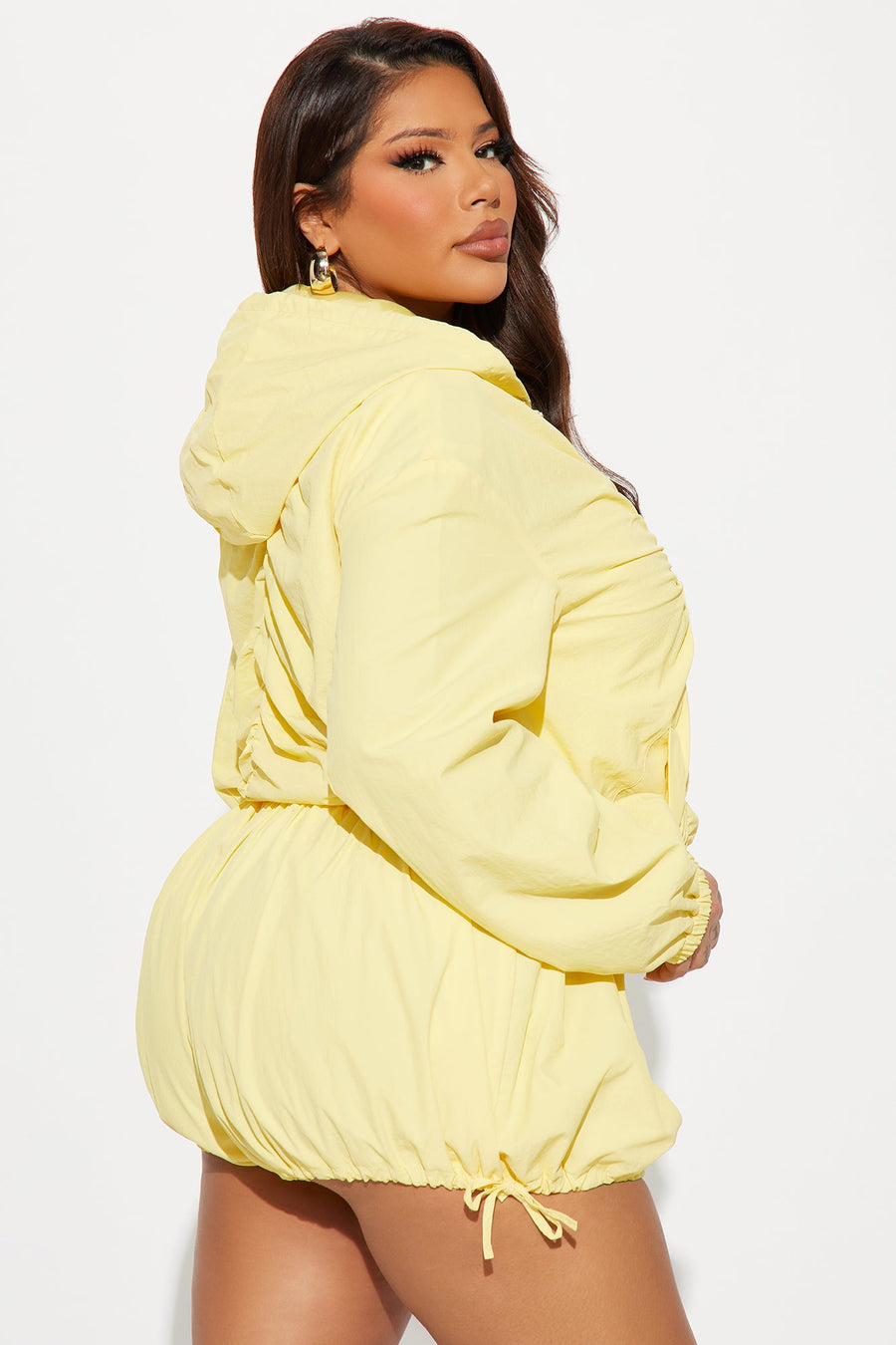 Sweet Like Honey Windbreaker Jacket - Yellow