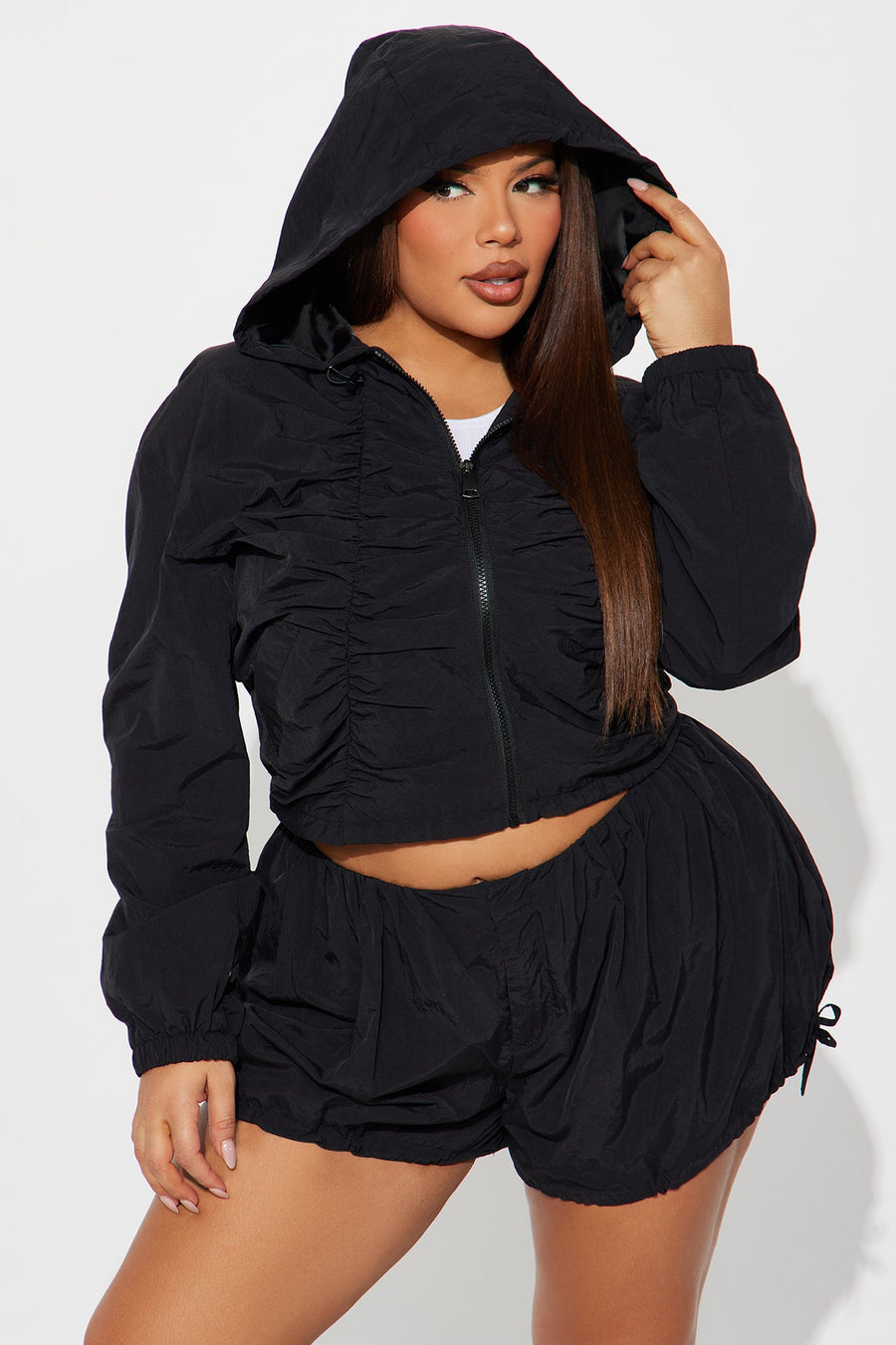 Sweet Like Honey Windbreaker Jacket - Black