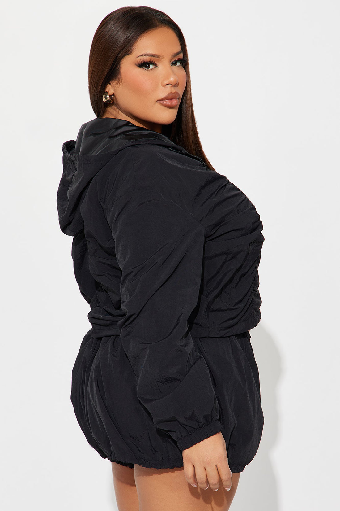 Sweet Like Honey Windbreaker Jacket - Black