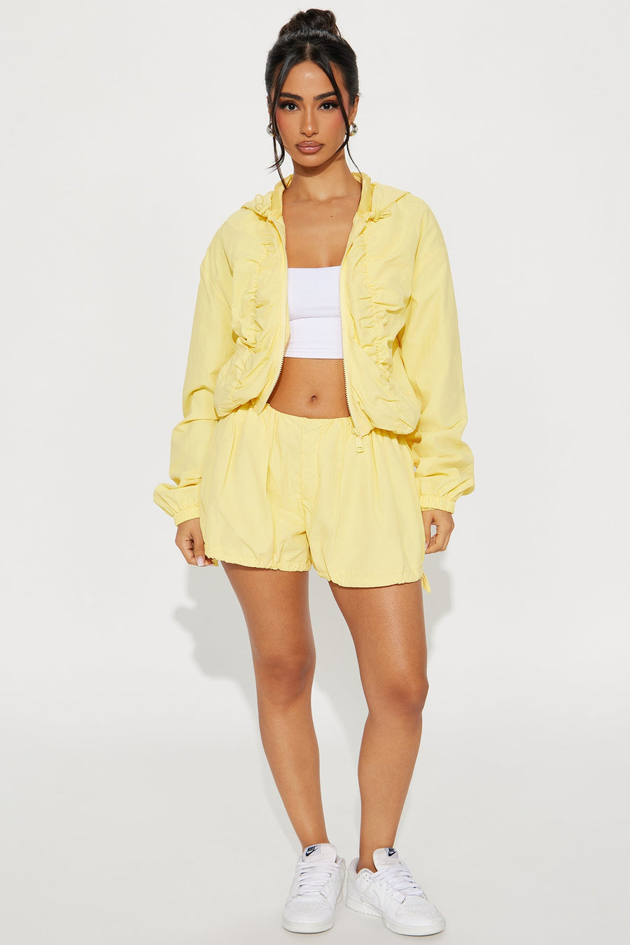 Sweet Like Honey Windbreaker Jacket - Yellow