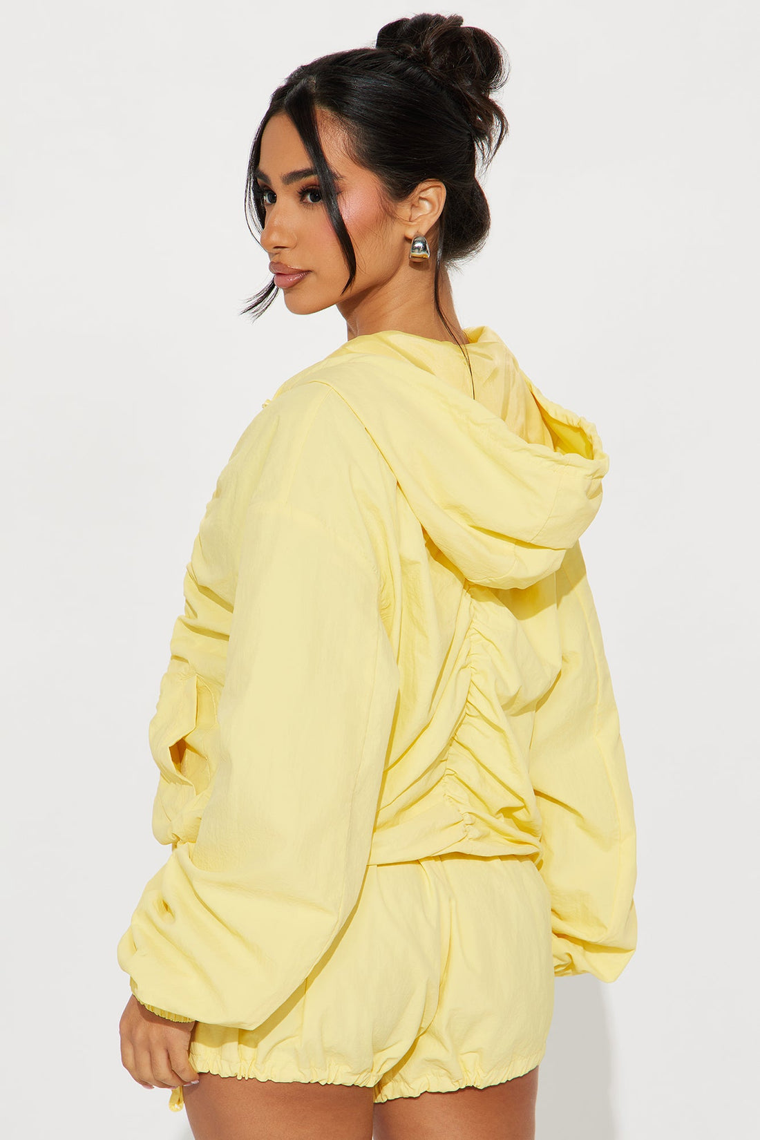 Sweet Like Honey Windbreaker Jacket - Yellow
