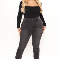 Tall Our Favorite High Rise Skinny Jeans - Grey