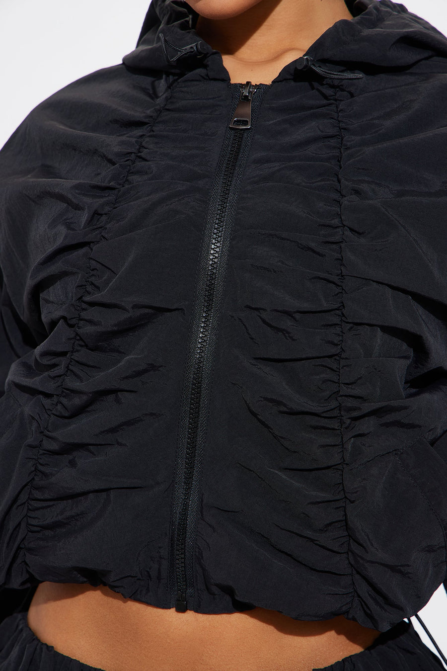 Sweet Like Honey Windbreaker Jacket - Black