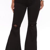 Mystery Solved Extreme Bell Bottom Jeans - Black