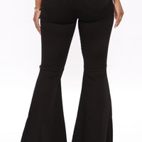Mystery Solved Extreme Bell Bottom Jeans - Black