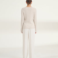Lightweight Cashmere Ribbed Sweater