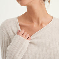 Lightweight Cashmere Ribbed Sweater