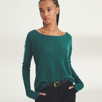 Lightweight Cashmere Boatneck Sweater