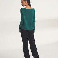 Lightweight Cashmere Boatneck Sweater