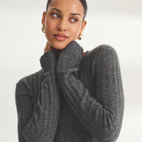 Lightweight Cashmere Ribbed Sweater