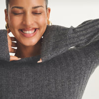 Lightweight Cashmere Ribbed Sweater