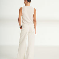 Cotton Sleeveless Cardigan