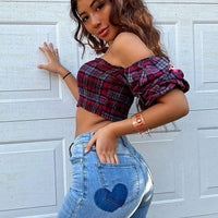 Dare To Flare Jeans - Medium Blue Wash