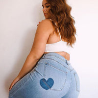 Dare To Flare Jeans - Medium Blue Wash