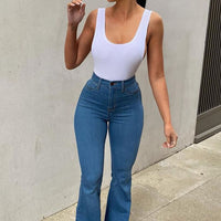 Deep In My Soul Flare Jeans - Medium Blue Wash