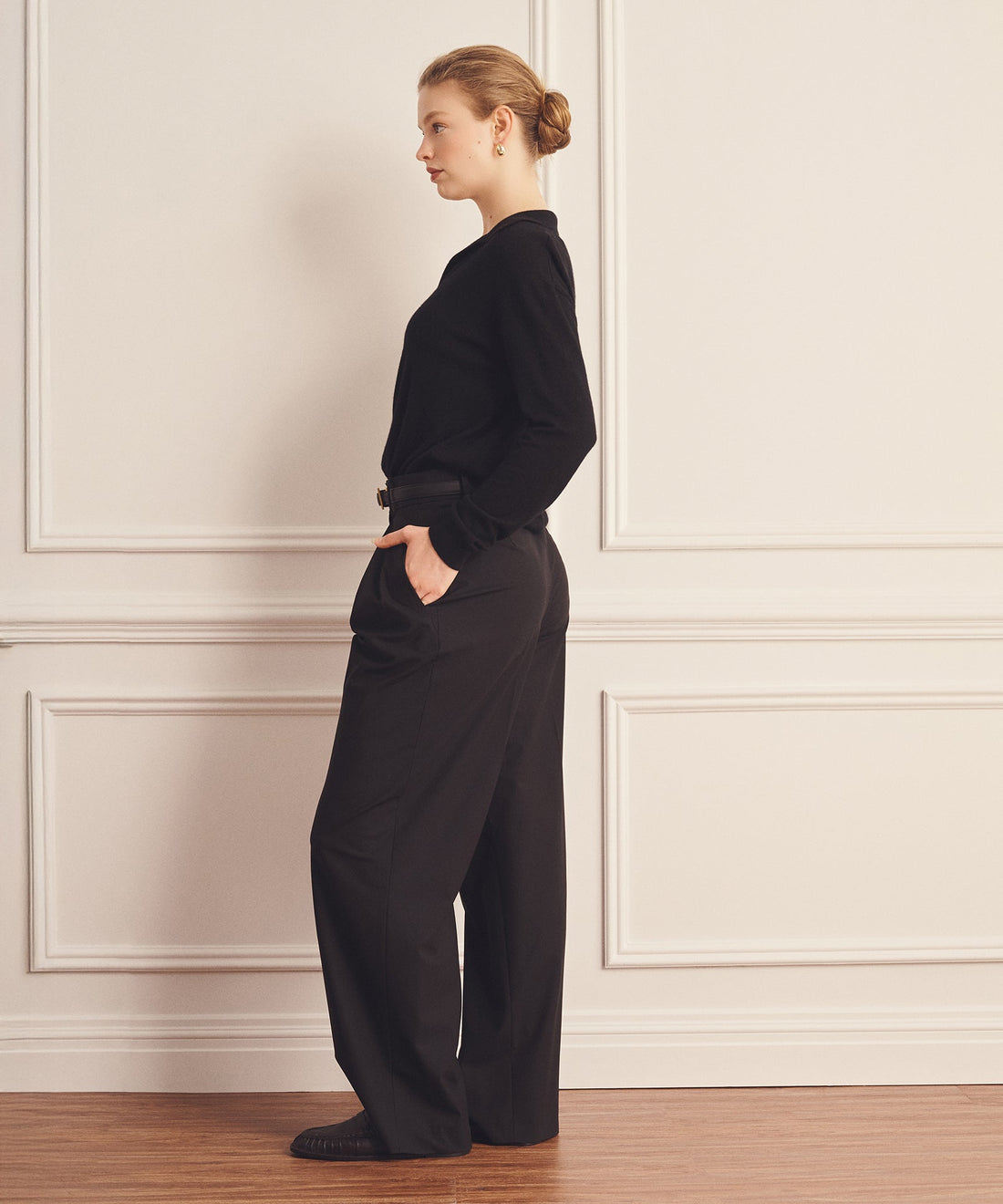 Super Fine Cashmere Long Sleeve Polo