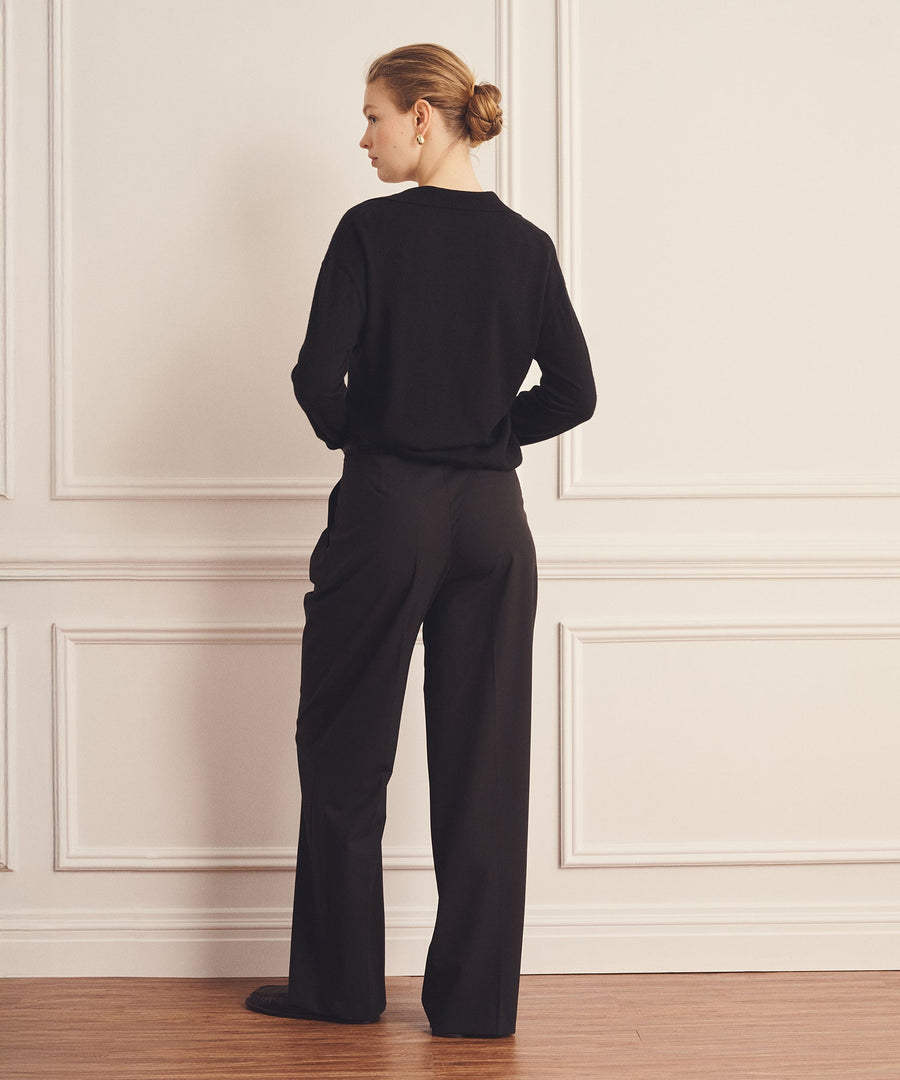 Super Fine Cashmere Long Sleeve Polo