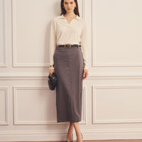 Super Fine Cashmere Long Sleeve Polo