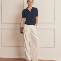 Super Fine Cashmere Short Sleeve Polo