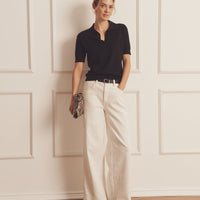Super Fine Cashmere Short Sleeve Polo