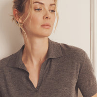 Super Fine Cashmere Short Sleeve Polo