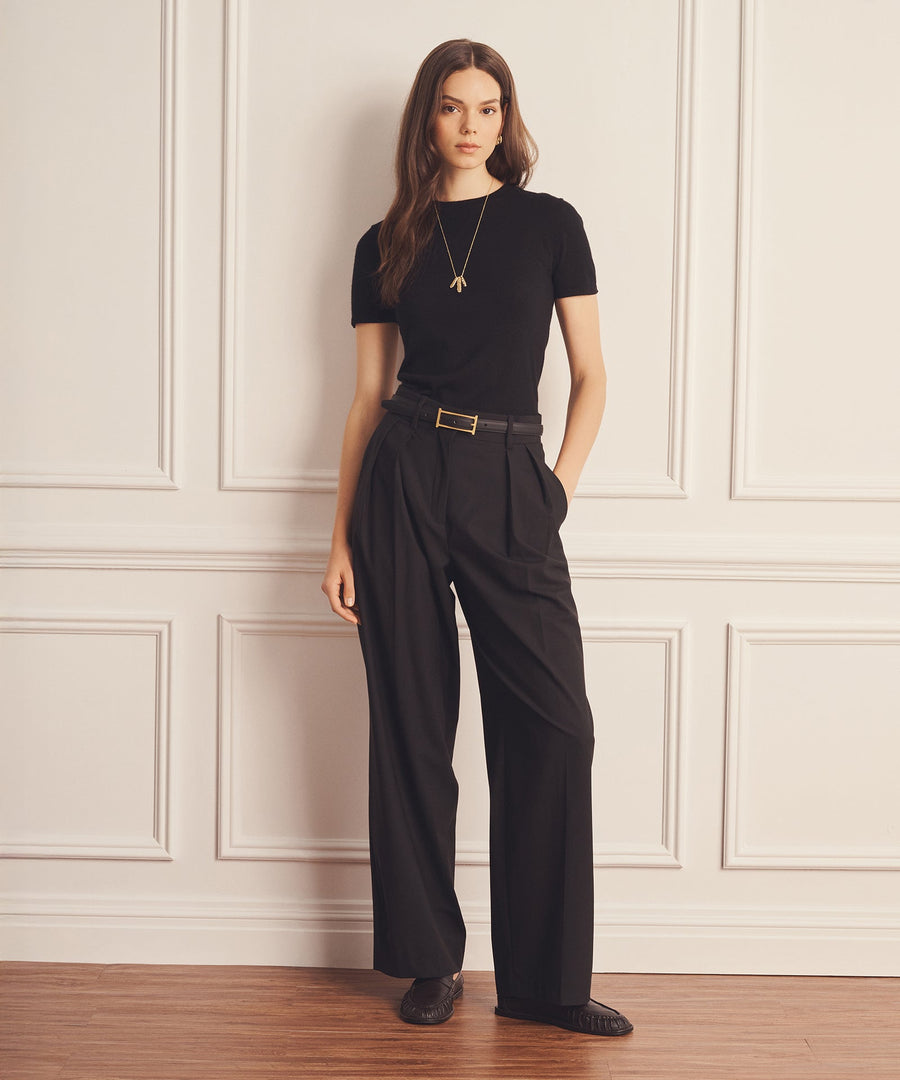 Super Fine Cashmere Shrunken T-Shirt