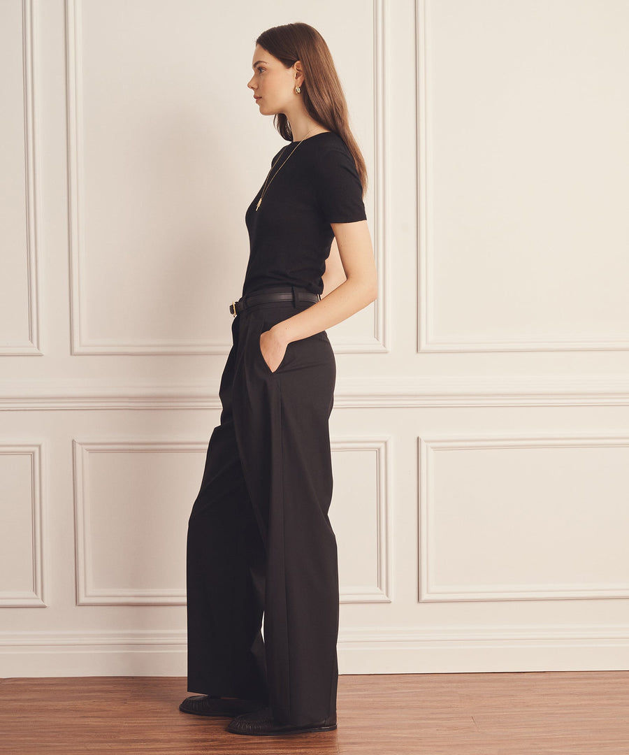 Super Fine Cashmere Shrunken T-Shirt