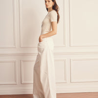 Super Fine Cashmere Shrunken T-Shirt
