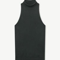 Super Fine Cashmere Sleeveless Turtleneck