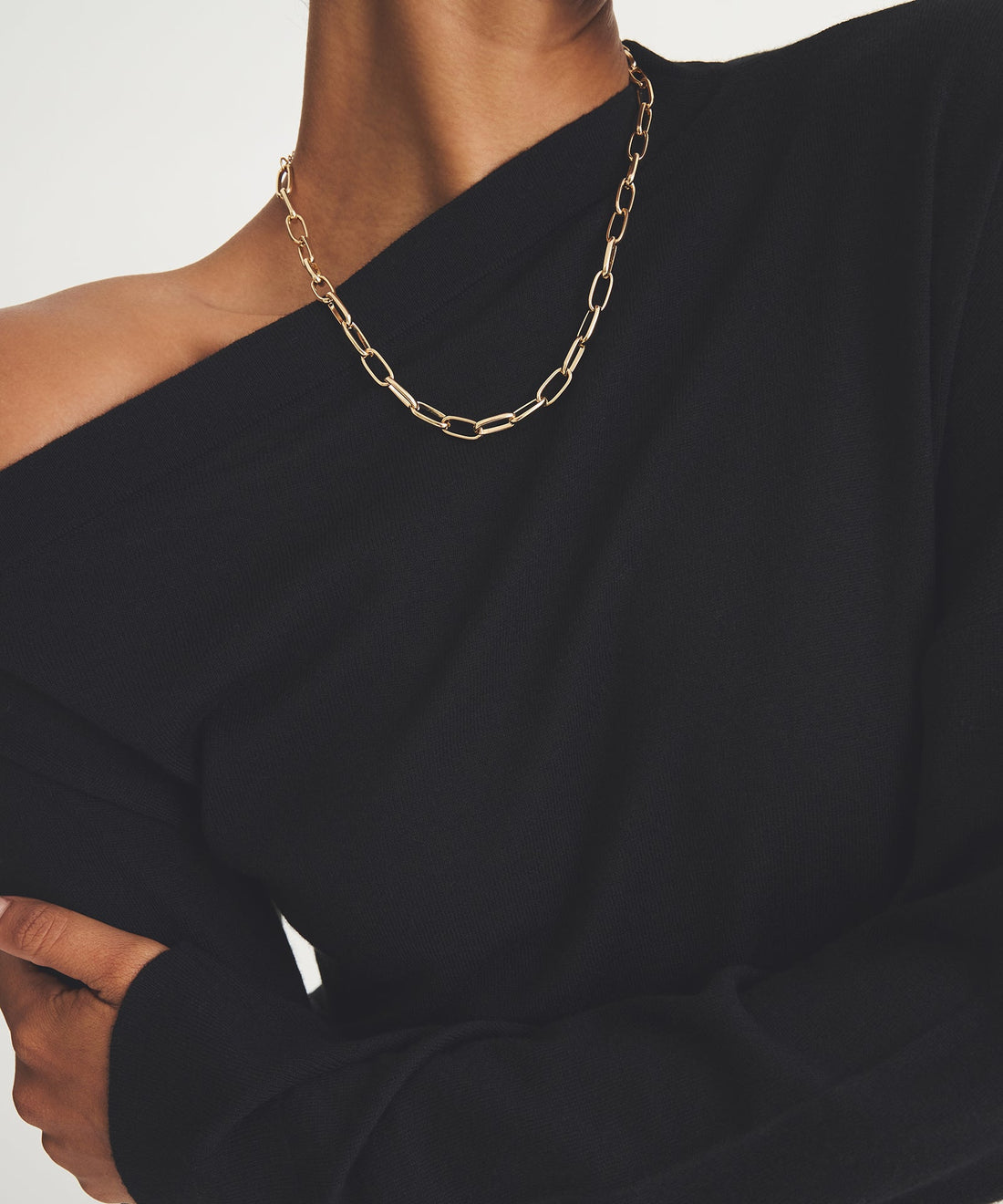 Super Fine Cashmere Asymmetrical Top