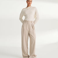 Super Fine Cashmere Asymmetrical Top