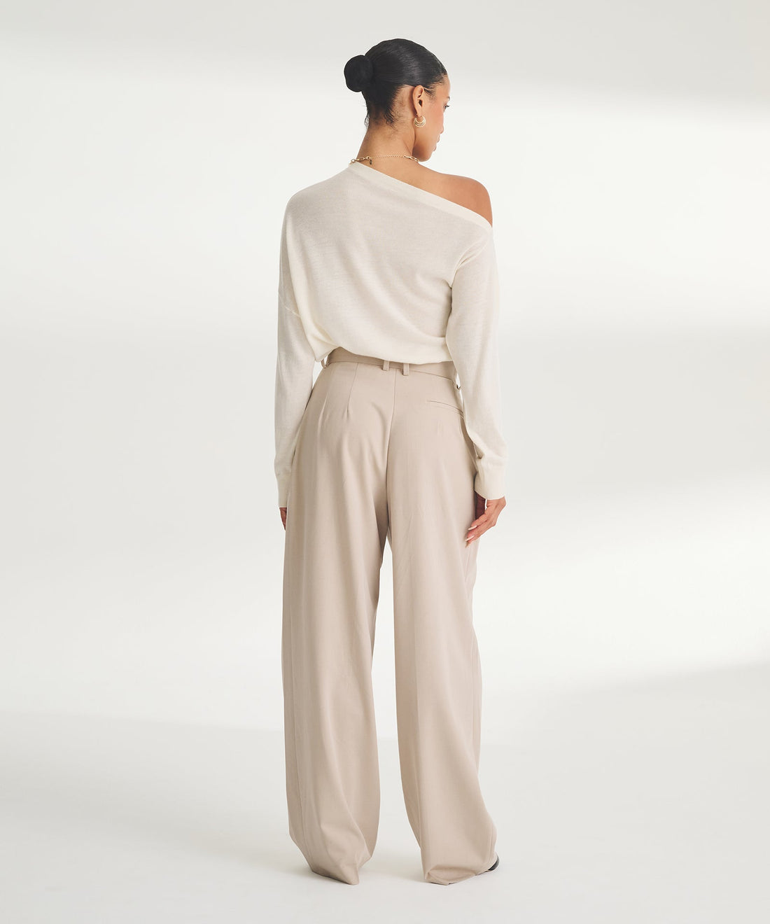 Super Fine Cashmere Asymmetrical Top